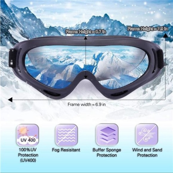 - 2-Pack MOTORCYCLE | DIRT BIKE | SKI Goggles for Kids, Teens, Youth, Adult - Picture 3 of 9